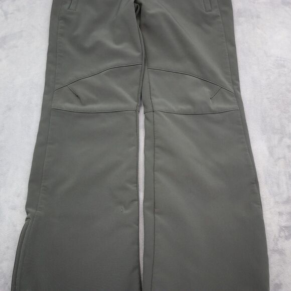 Polar Edge Ski Pants Womens S Gray Fleece Lined Flat Front Mid Rise With Pockets - Picture 14 of 16